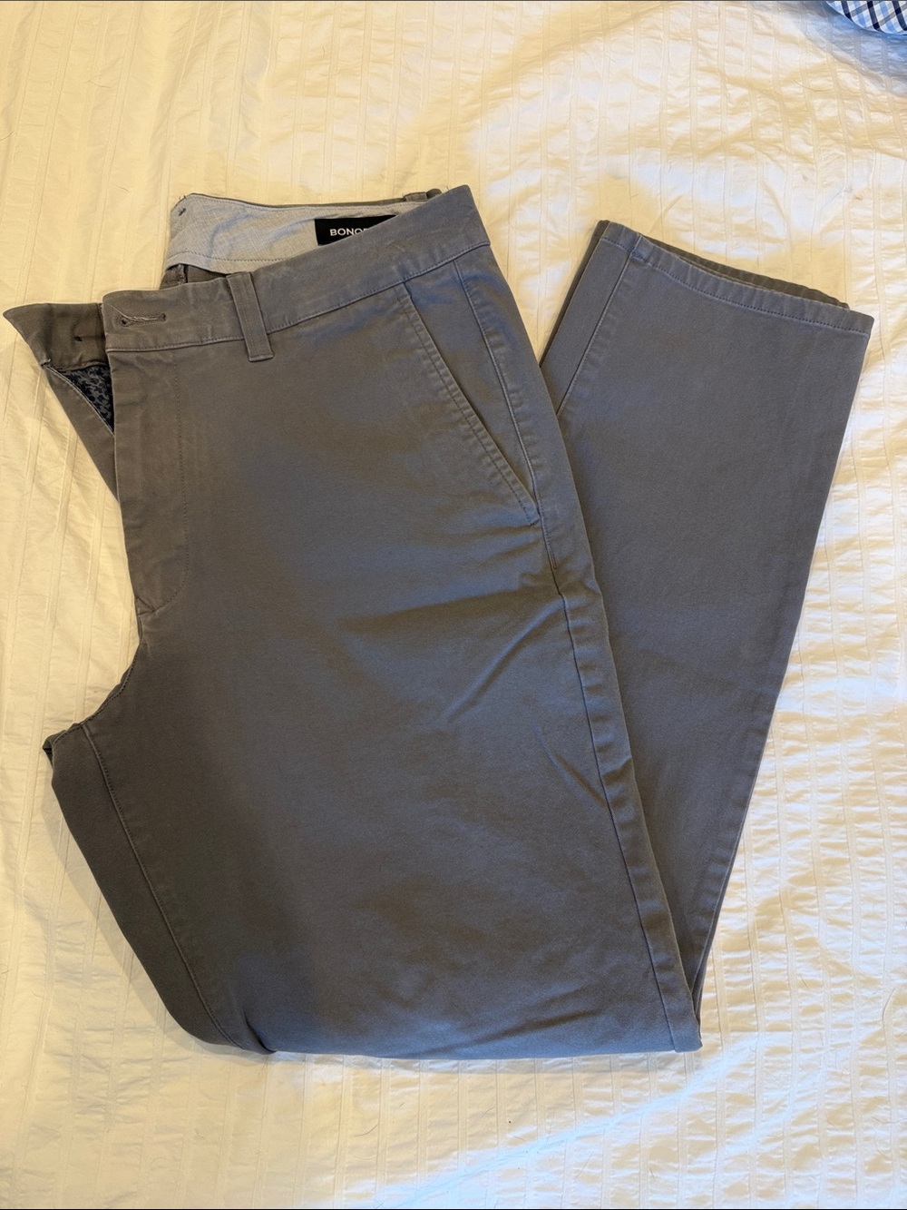 Bonobos Gray Men's Chinos - Slim Fit - 33/30